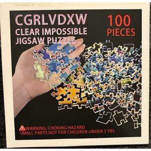 Clear Hard Puzzle Jigsaw, Impossible Challenge 100 Piece